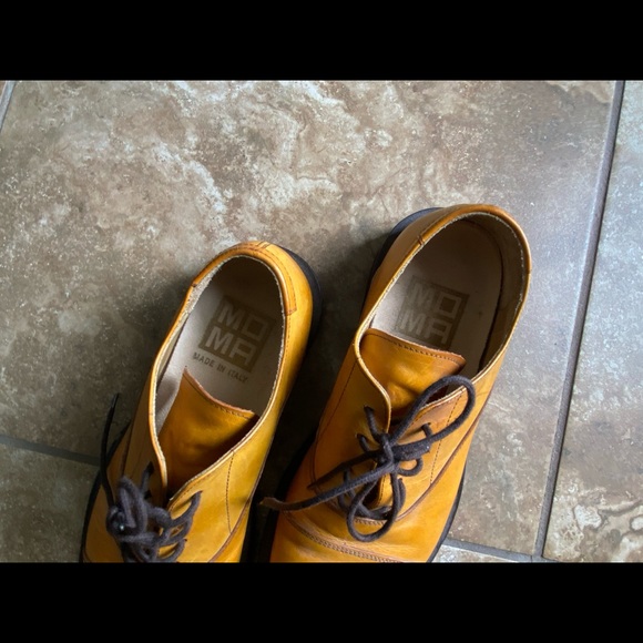 Men’s vintage MoMa yellow oxford shoes - Picture 4 of 4